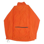 ADIDAS Mens Orange Jacket S Polyester Plain Zip Sport Lightweight Casual