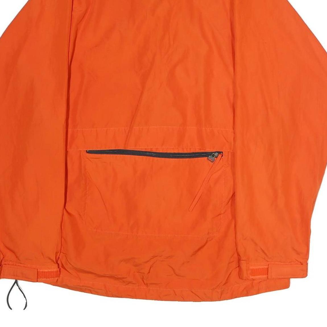 ADIDAS Mens Orange Jacket S Polyester Plain Zip Sport Lightweight Casual