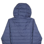 COLUMBIA Mens Blue Jacket S Polyester Lightweight Puffer Hooded Zip Outdoor