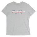 TOMMY HILFIGER Mens Grey Cotton T-Shirt L Short Sleeve Crew Neck Signature Logo
