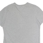 TOMMY HILFIGER Mens Grey Cotton T-Shirt L Short Sleeve Crew Neck Signature Logo