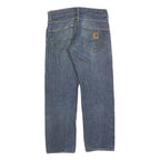CARHARTT Mens Regular Blue Denim Jeans Zip W31 L29 Classic Durable Relaxed Fit