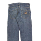 CARHARTT Mens Regular Blue Denim Jeans Zip W31 L29 Classic Durable Relaxed Fit