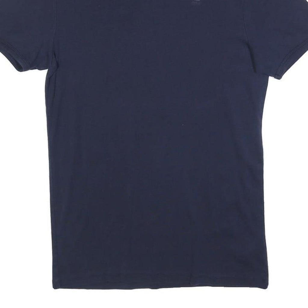 G-STAR Mens Navy Blue Plain T-Shirt M Short Sleeve Crew Neck Cotton Blend