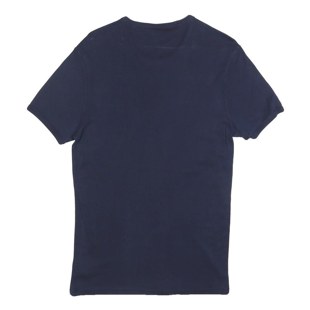 G-STAR Mens Navy Blue Plain T-Shirt M Short Sleeve Crew Neck Cotton Blend
