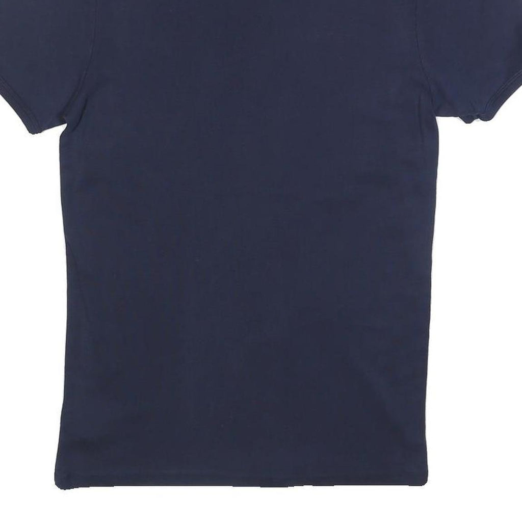 G-STAR Mens Navy Blue Plain T-Shirt M Short Sleeve Crew Neck Cotton Blend