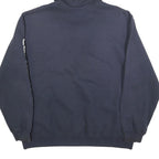 CARHARTT Mens Blue Hoodie XL Sleeve Logo Cotton Blend Pullover Casual
