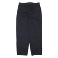 STYLE AND CO Womens Cotton Blend Black Relaxed Straight Leg Trousers W30 L27