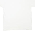 HANES Mens White L Short Sleeve Crew Neck Plain Cotton Blend T-Shirt Casual