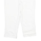 EARL JEAN Womens White Casual Cotton Blend Shorts M W30 Stud Embellished Pockets