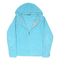 THE NORTH FACE Womens Blue Hoodie Jacket M Polyester Blend Zip Hooded Plain