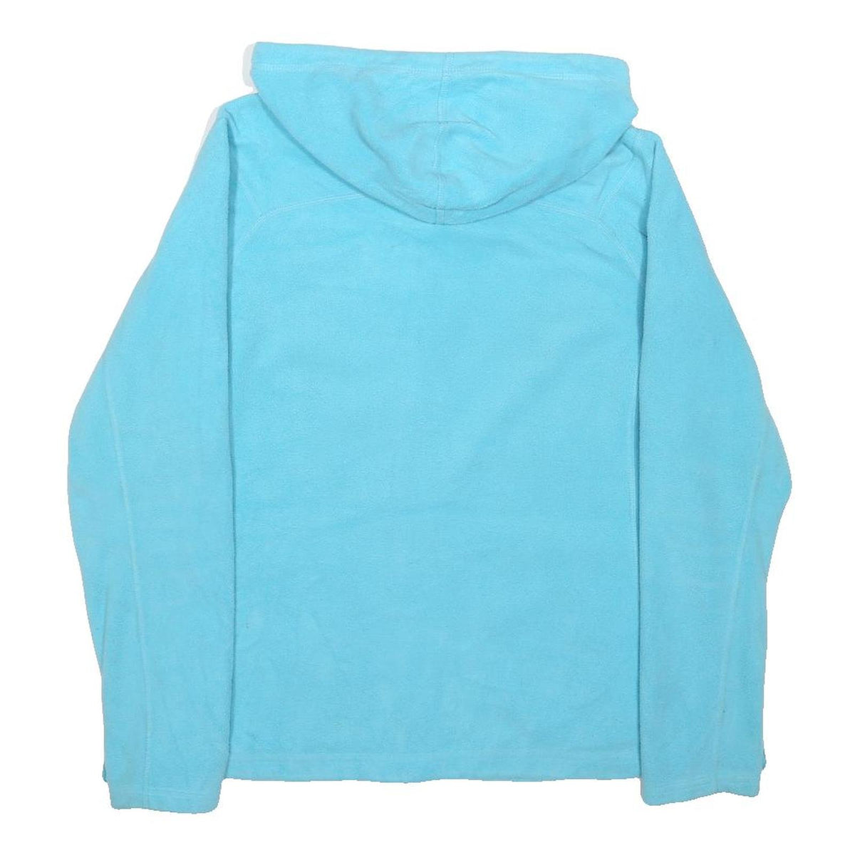 THE NORTH FACE Womens Blue Hoodie Jacket M Polyester Blend Zip Hooded Plain