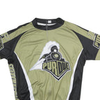 Mens Green & Black Purdue Graphic T-Shirt 5XL Short Sleeve Crew Neck Cycling