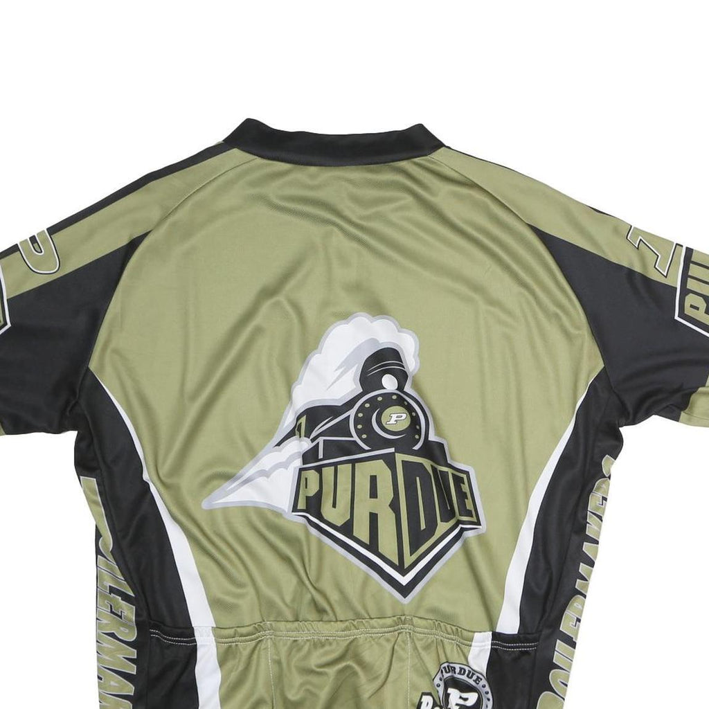 Mens Green & Black Purdue Graphic T-Shirt 5XL Short Sleeve Crew Neck Cycling