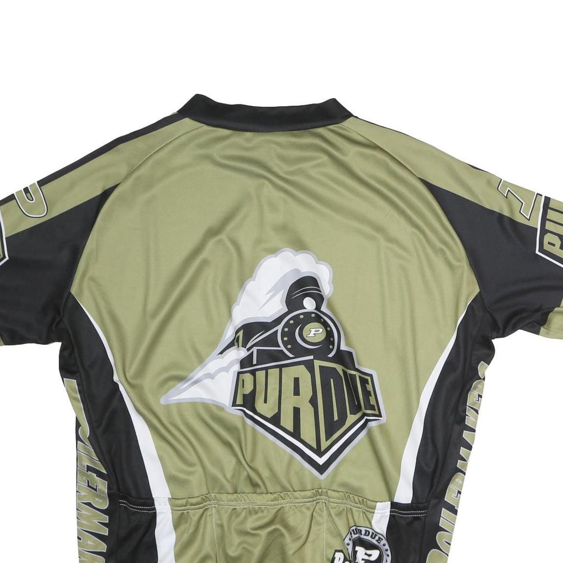 Mens Green & Black Purdue Graphic T-Shirt 5XL Short Sleeve Crew Neck Cycling