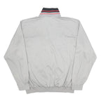 CHAMPION Mens Grey & Black Zip Jacket XL Polyester Track Sweater Retro