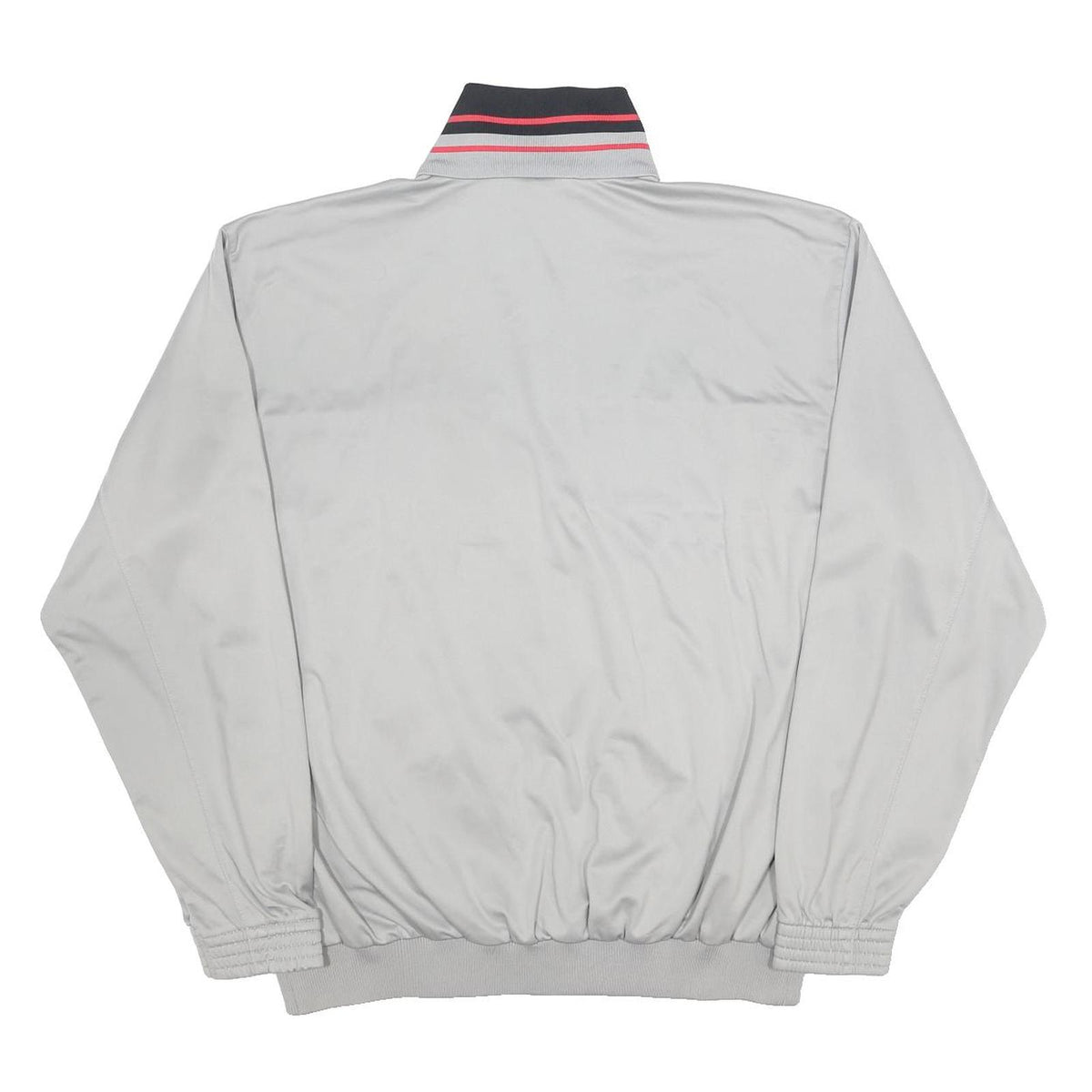 CHAMPION Mens Grey & Black Zip Jacket XL Polyester Track Sweater Retro