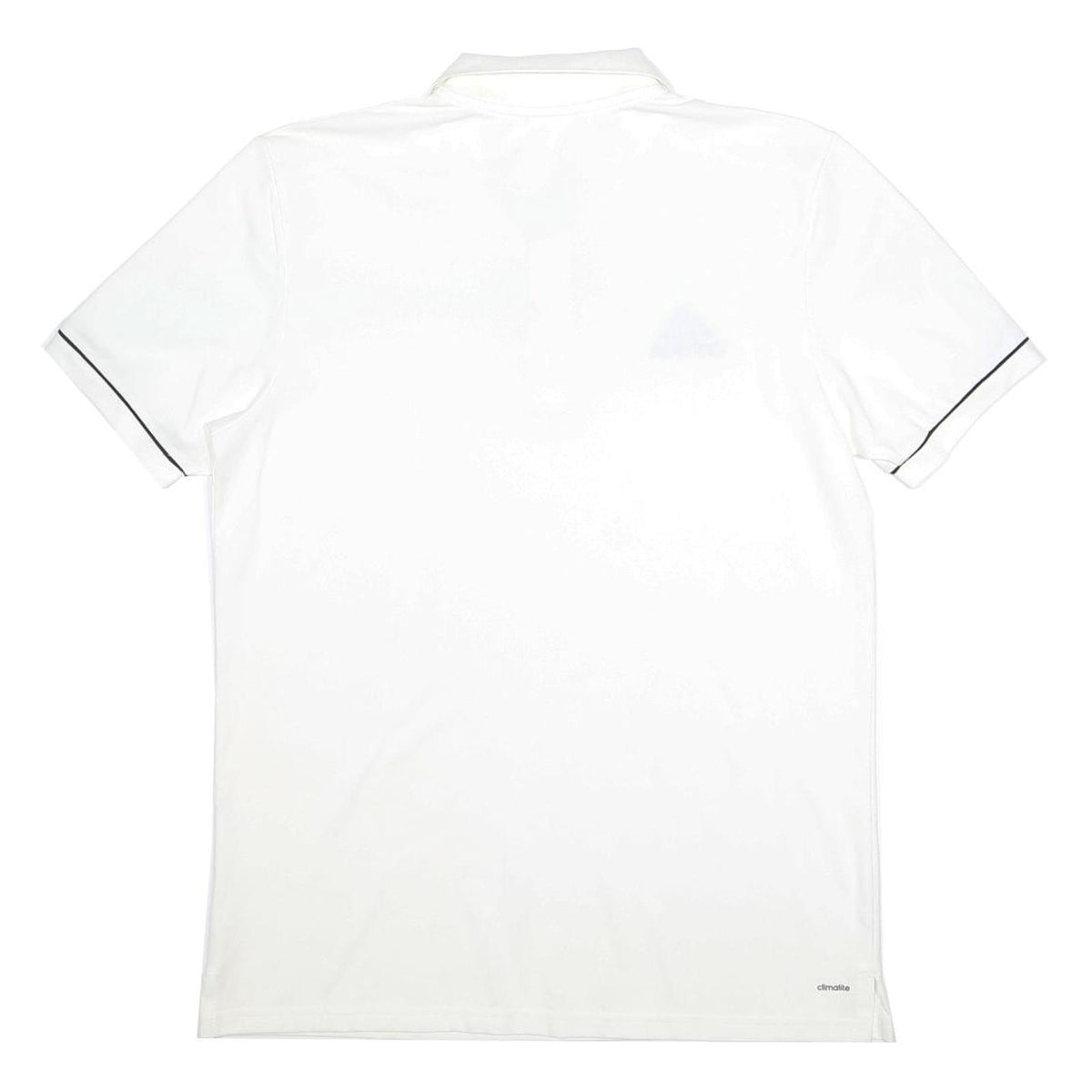 ADIDAS Mens White Polo Shirt M Cotton Blend Sports Casual Short Sleeve Basic