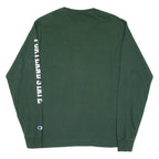 CHAMPION Portland State Mens T-Shirt Green Long Sleeve USA M