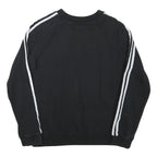 ADIDAS Womens Black & White Pullover Sweatshirt M Crew Neck Sports Casual