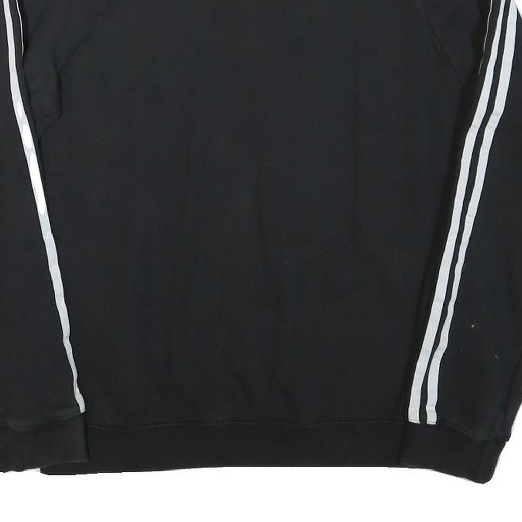 ADIDAS Womens Black & White Pullover Sweatshirt M Crew Neck Sports Casual