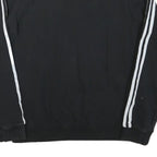 ADIDAS Womens Black & White Pullover Sweatshirt M Crew Neck Sports Casual