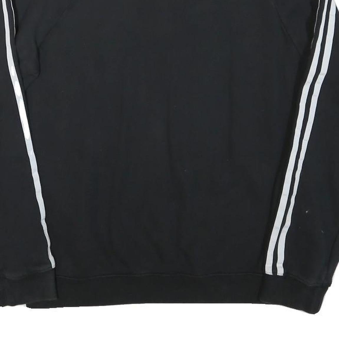 ADIDAS Womens Black & White Pullover Sweatshirt M Crew Neck Sports Casual