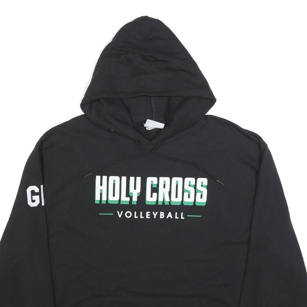 CHAMPION Mens Black Holy Cross Volleyball Hoodie XL Cotton Blend Pullover