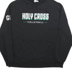 CHAMPION Mens Black Holy Cross Volleyball Hoodie XL Cotton Blend Pullover