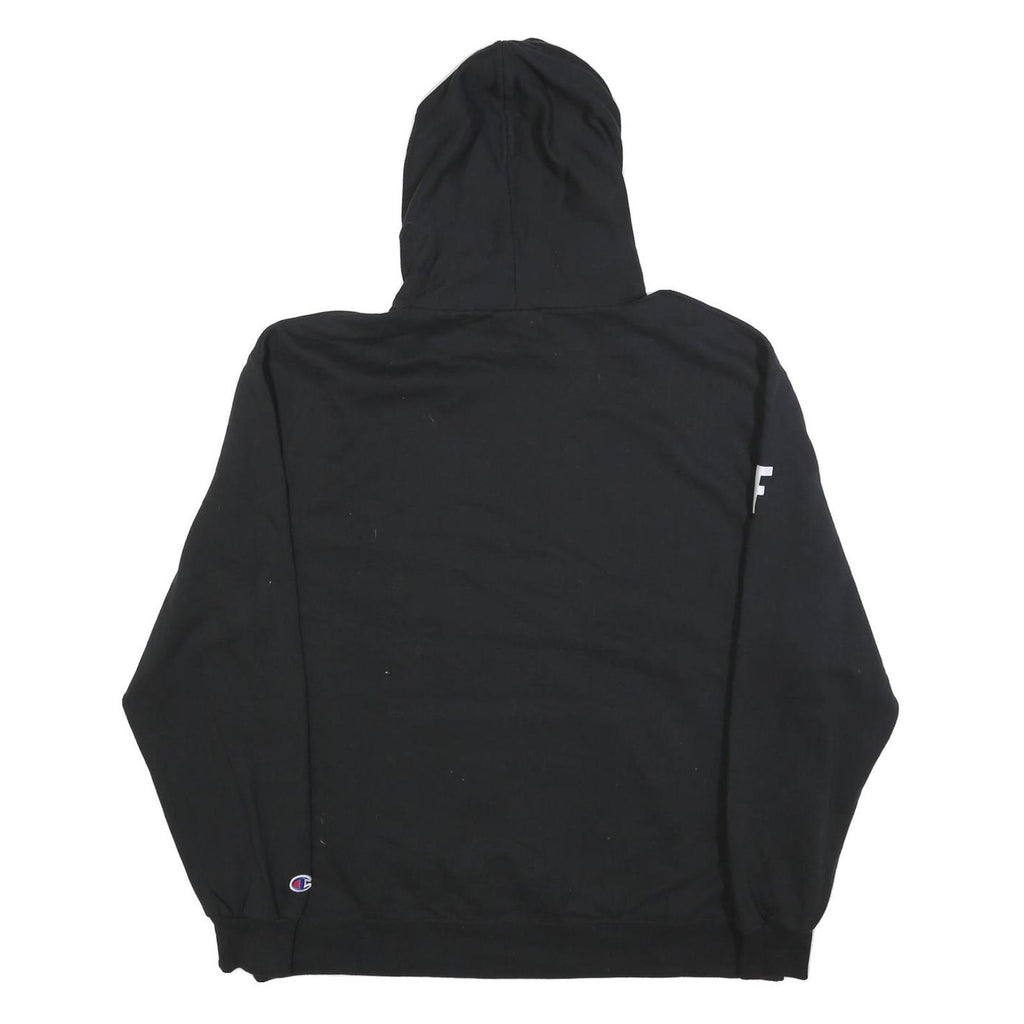 CHAMPION Mens Black Holy Cross Volleyball Hoodie XL Cotton Blend Pullover