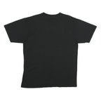 KING FASHION Mens Black Wolves Graphic T-Shirt L Short Sleeve Crew Neck