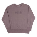 FILA Womens Purple Sweatshirt Crew Neck S Cotton Blend Casual Pullover