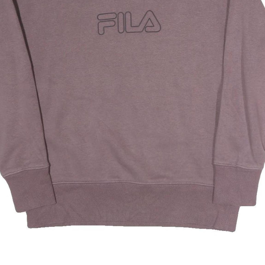FILA Womens Purple Sweatshirt Crew Neck S Cotton Blend Casual Pullover