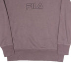 FILA Womens Purple Sweatshirt Crew Neck S Cotton Blend Casual Pullover
