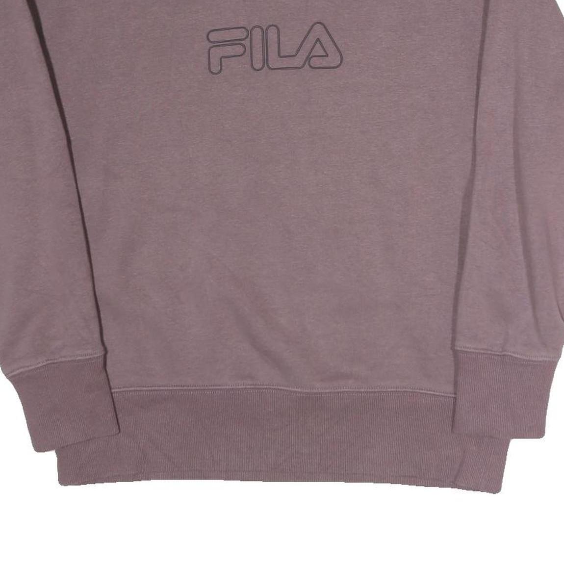 FILA Womens Purple Sweatshirt Crew Neck S Cotton Blend Casual Pullover