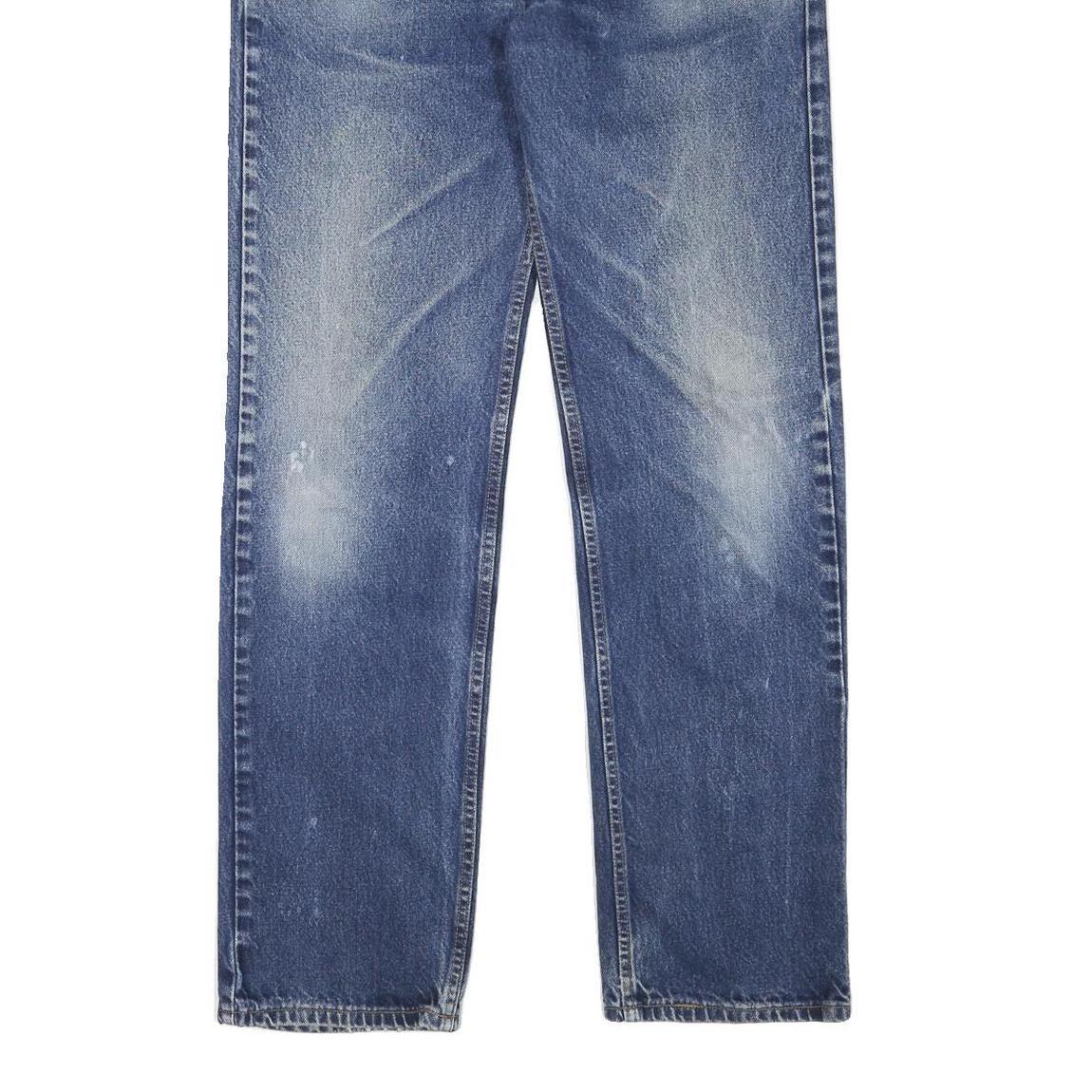 LEVI'S 505 Mens Jeans Blue Regular Straight Denim Medium W36 L35 Classic Zip