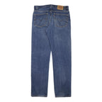 LEVI'S 505 Mens Jeans Blue Regular Straight Denim Medium W36 L35 Classic Zip