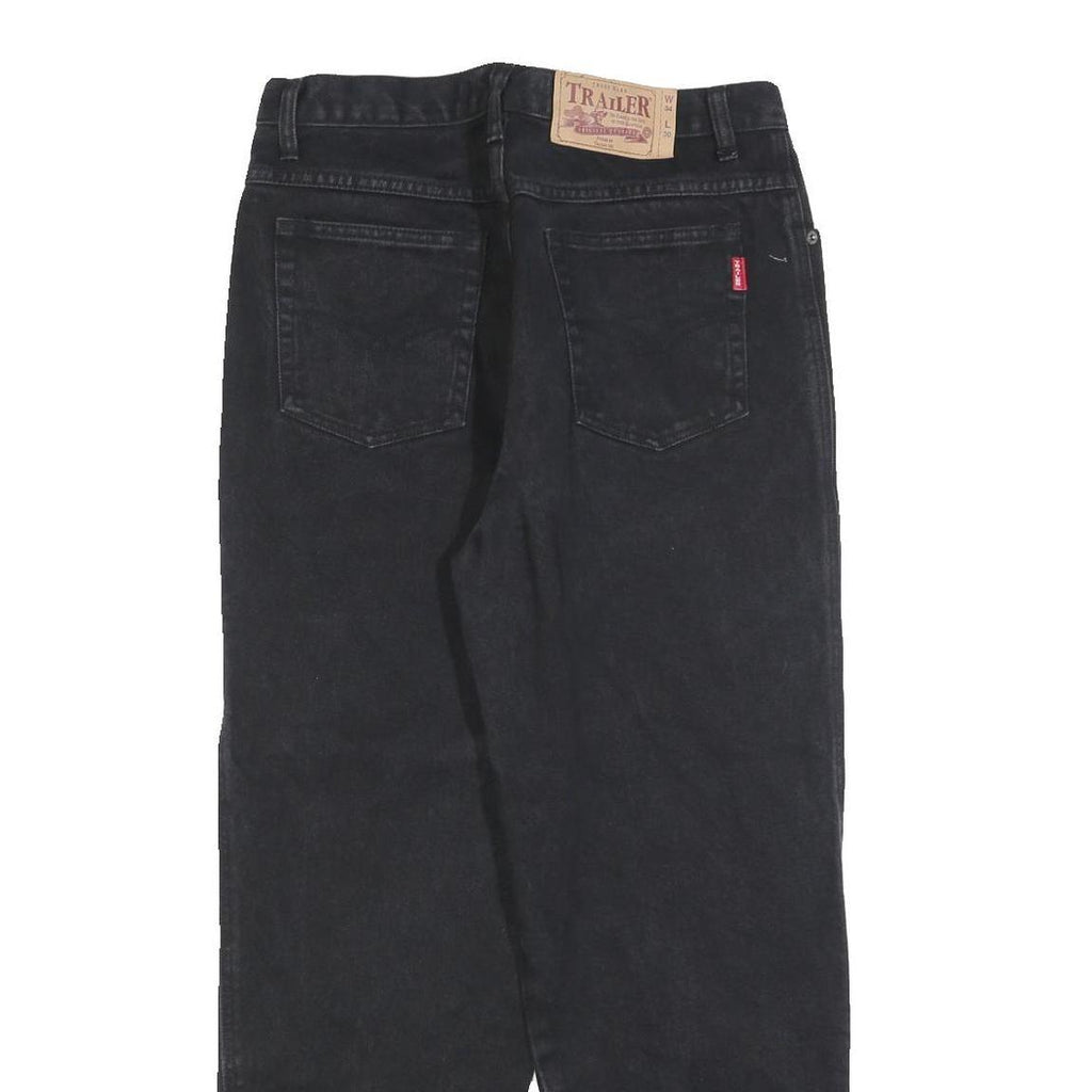 TRAILER Womens Black Regular Straight Denim Jeans W30 L27 Stylish Casual