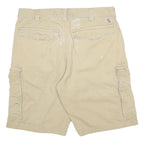 CARHARTT Mens Shorts Beige Cargo M W34 Cotton Blend Durable Workwear