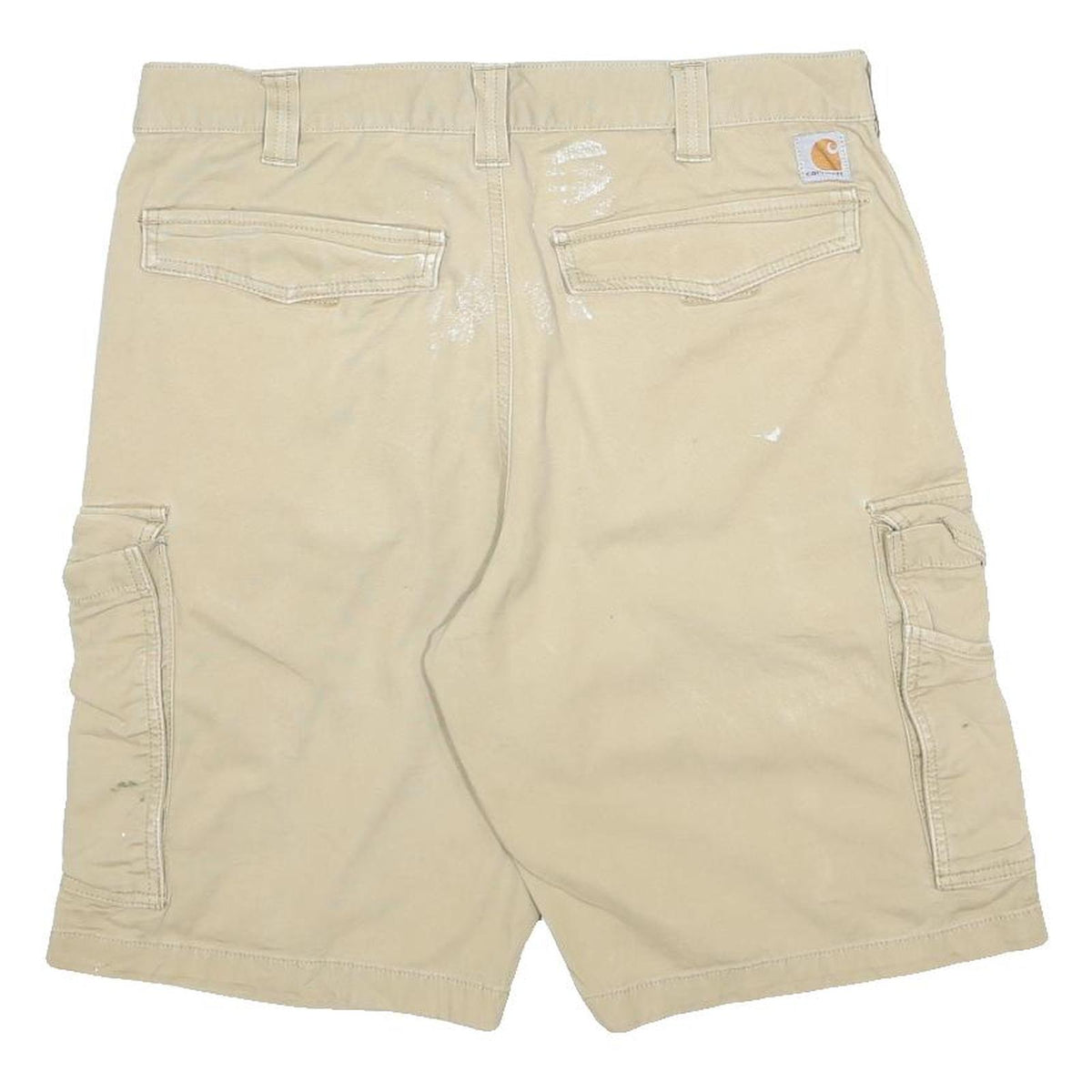 CARHARTT Mens Shorts Beige Cargo M W34 Cotton Blend Durable Workwear