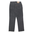 LEVI'S Womens Jeans Black Regular Straight Denim W31 L29 Classic Cotton Zip