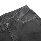 LEVI'S Womens Jeans Black Regular Straight Denim W31 L29 Classic Cotton Zip
