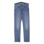 LEVI'S Mens Slim Blue Denim Jeans W28 L29 Zip Closure Classic Fit Stylish