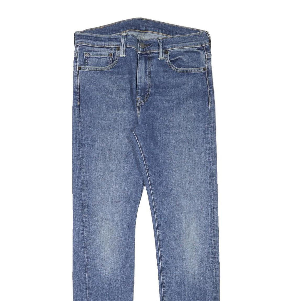 LEVI'S Mens Slim Blue Denim Jeans W28 L29 Zip Closure Classic Fit Stylish
