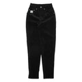 HENRY I SIEGEL Womens Corduroy Trousers Black Regular Tapered W23 L29