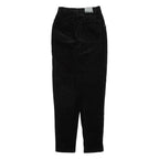 HENRY I SIEGEL Womens Corduroy Trousers Black Regular Tapered W23 L29