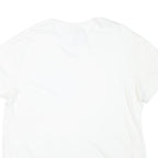 POLO RALPH LAUREN Mens White Classic T-Shirt L Short Sleeve V-Neck Cotton Blend