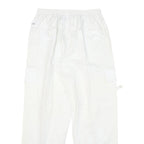 BY MITZY Mens Cotton Blend White Relaxed Drawstring Cargo Trousers W29 L30