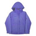 MAMMUT Womens Purple Outdoor Jacket S Polyester Blend Woven Hooded Zip Stand-Up