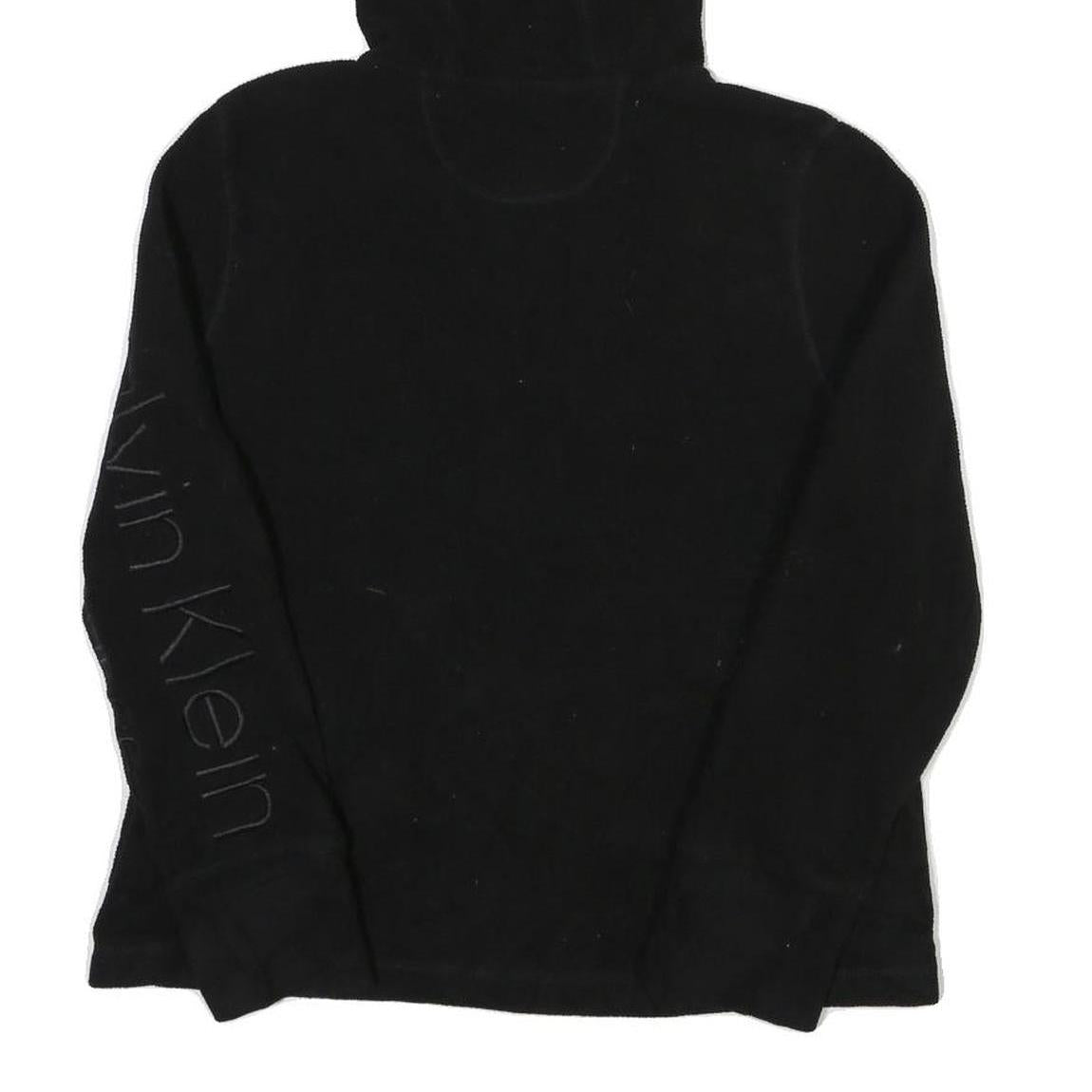 CALVIN KLEIN PERFORMANCE Womens Black Hoodie Jacket M Polyester Blend Zip Casual